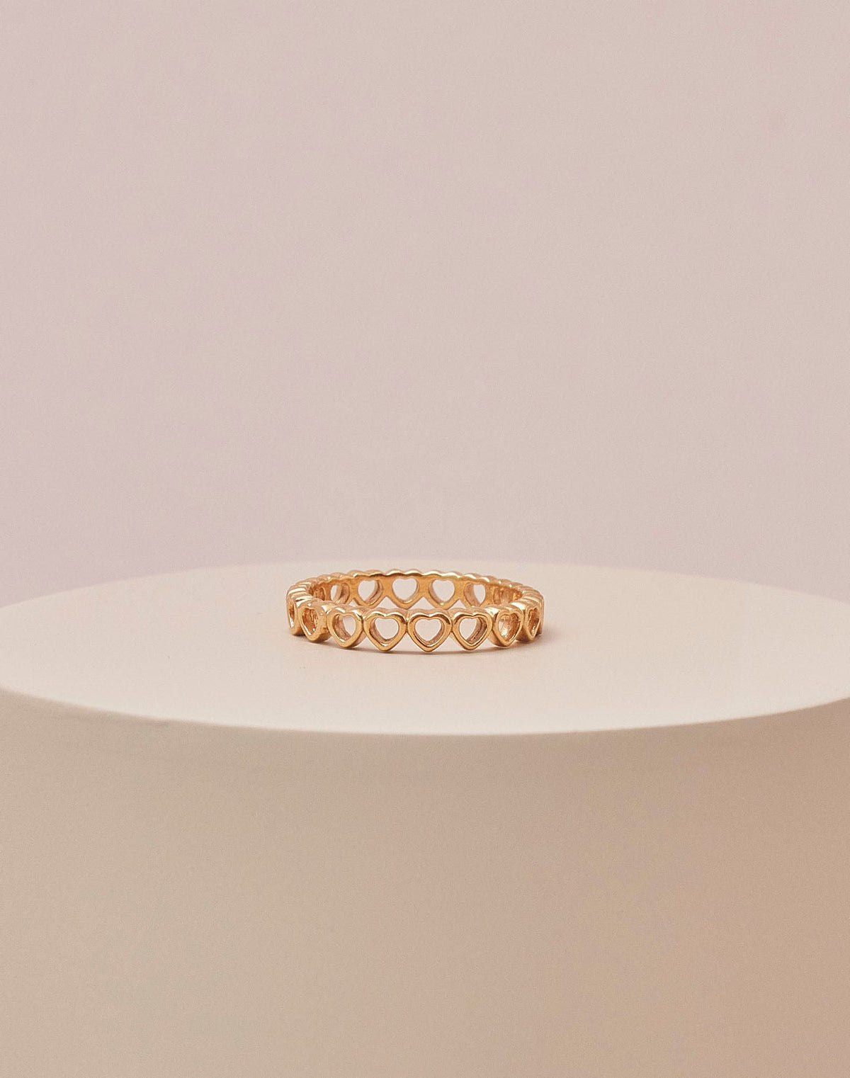 Heartbeat Gold 925 Sterling Silver Ring