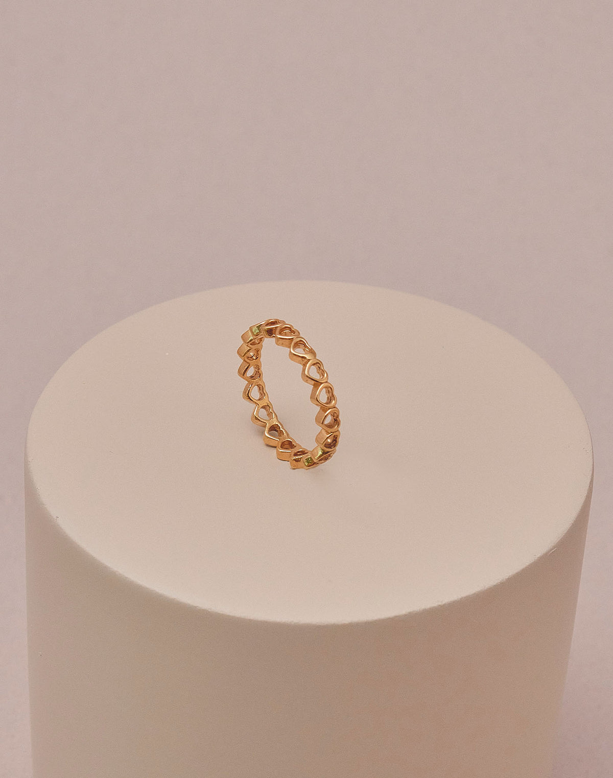 Heartbeat Gold 925 Sterling Silver Ring