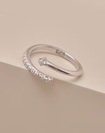 Anillo en Plata 925 Twist Crystal