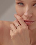 Anillo en Plata 925 Zircón Emerald Love