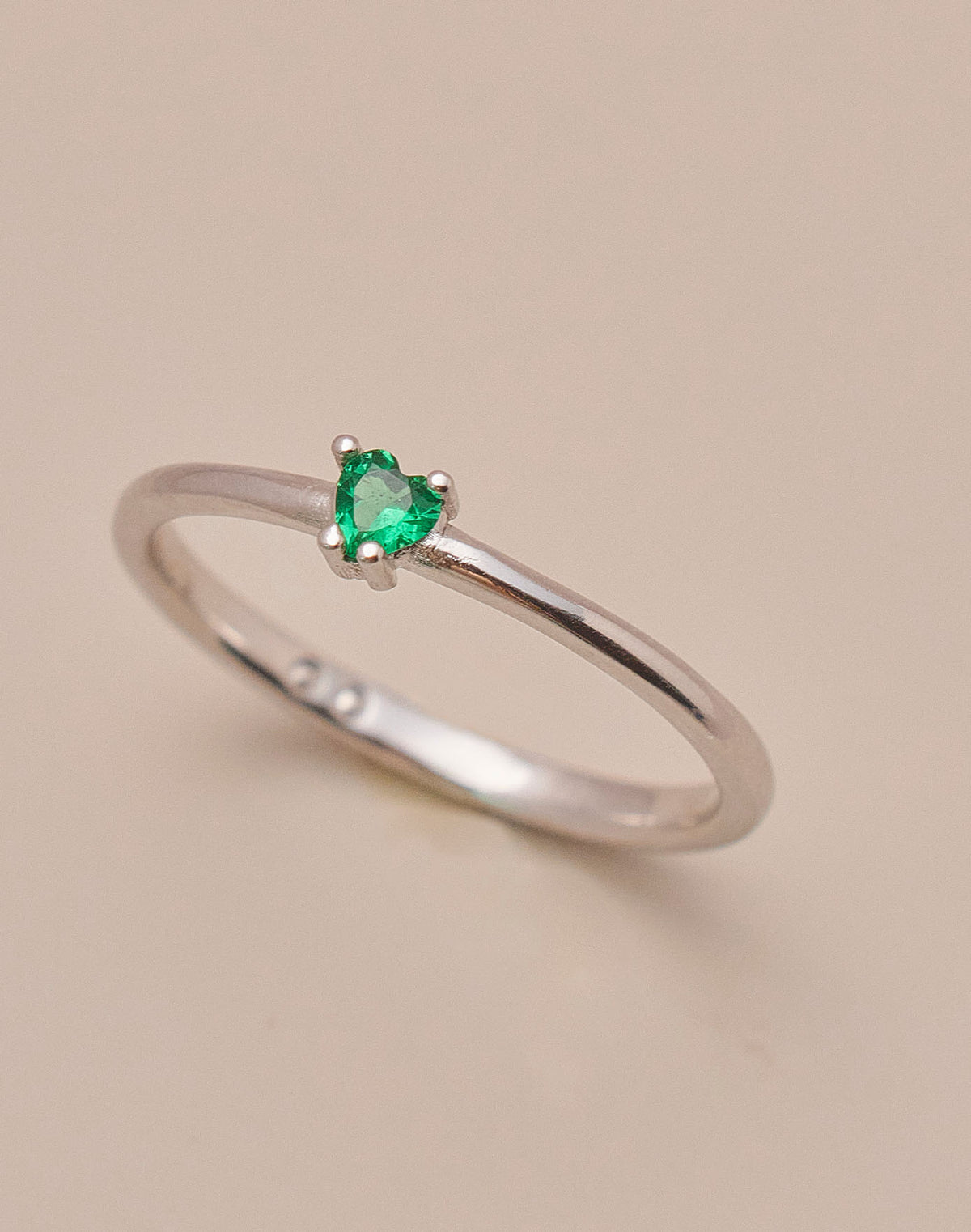 Anillo en Plata 925 Zircón Emerald Love