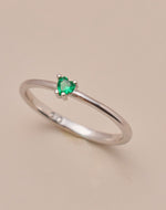 Anillo en Plata 925 Zircón Emerald Love