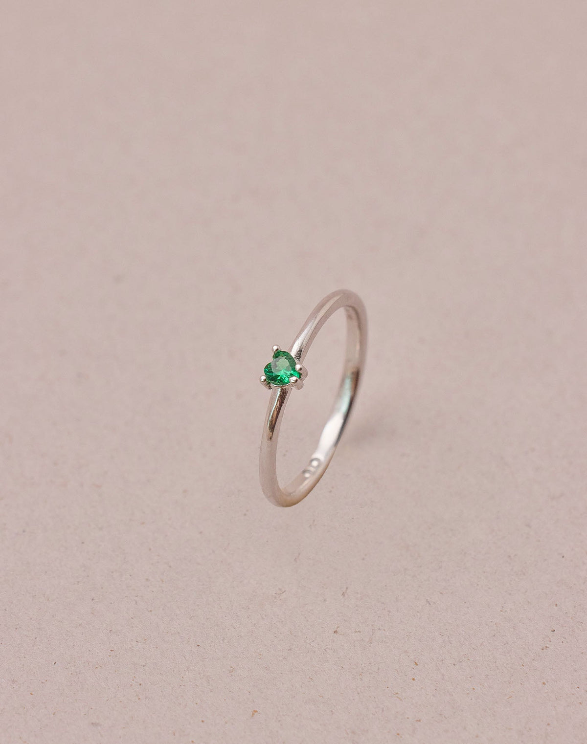 Anillo en Plata 925 Zircón Emerald Love
