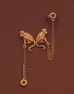 Lattu Monkey Earrings