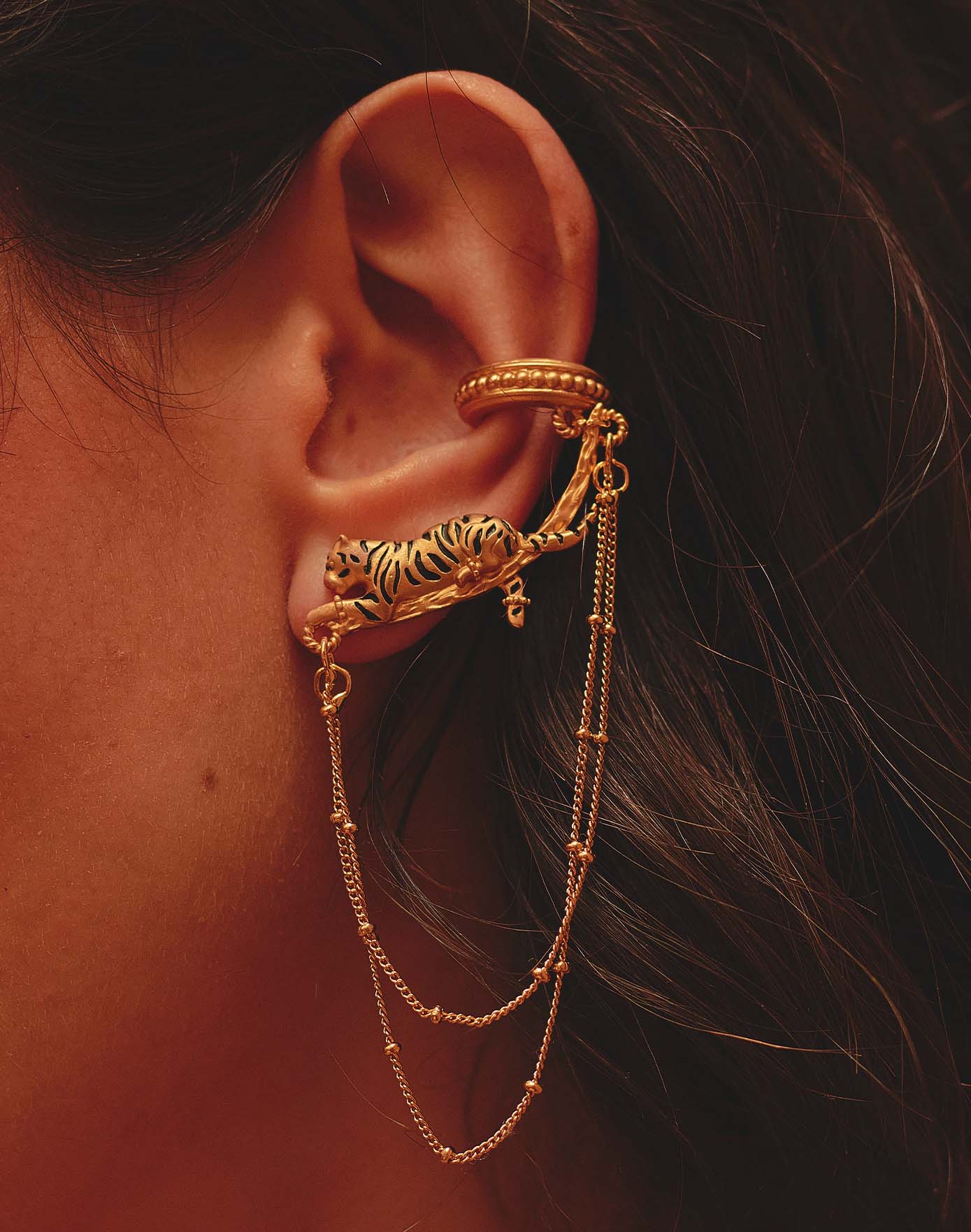 Aretes Tigre de Bengala