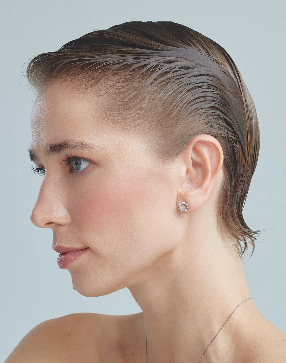 Aretes en Plata 925 Aro Clear