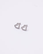 Aretes en Plata 925 Corazón Clear