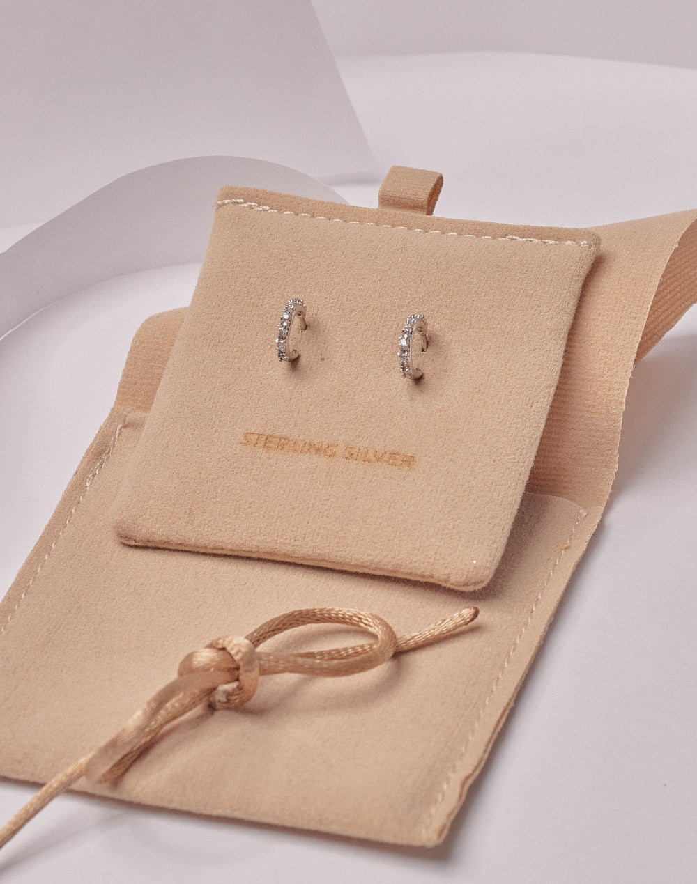 Candongas en Plata 925 Zircón Clear