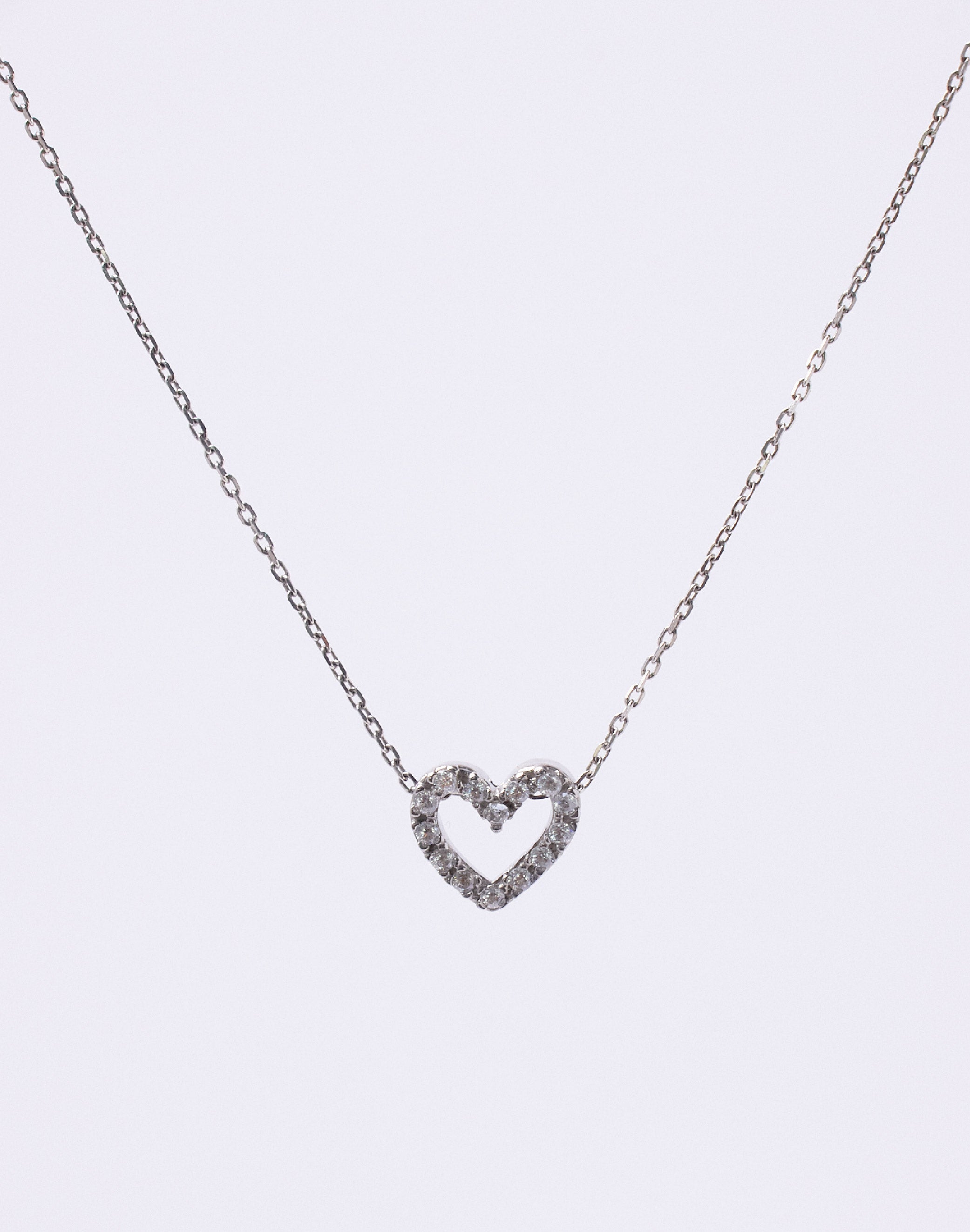Collar en Plata 925 Corazón Clear