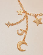 Moon &amp; Star Maxi Necklace