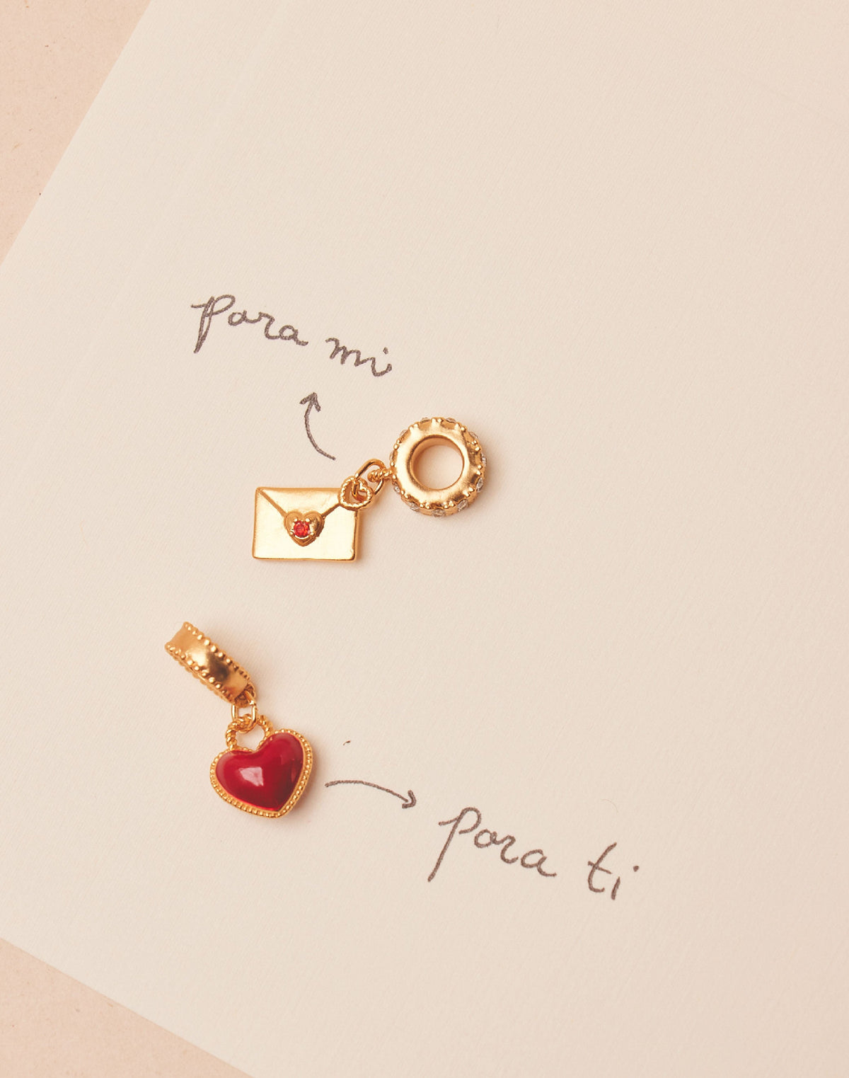Pulsera de Charms Carta de Amor