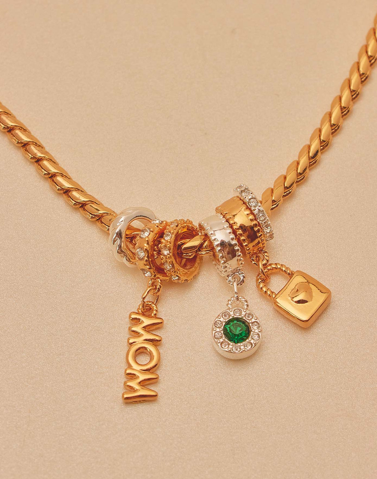 Lucky Mom Charm Bracelet