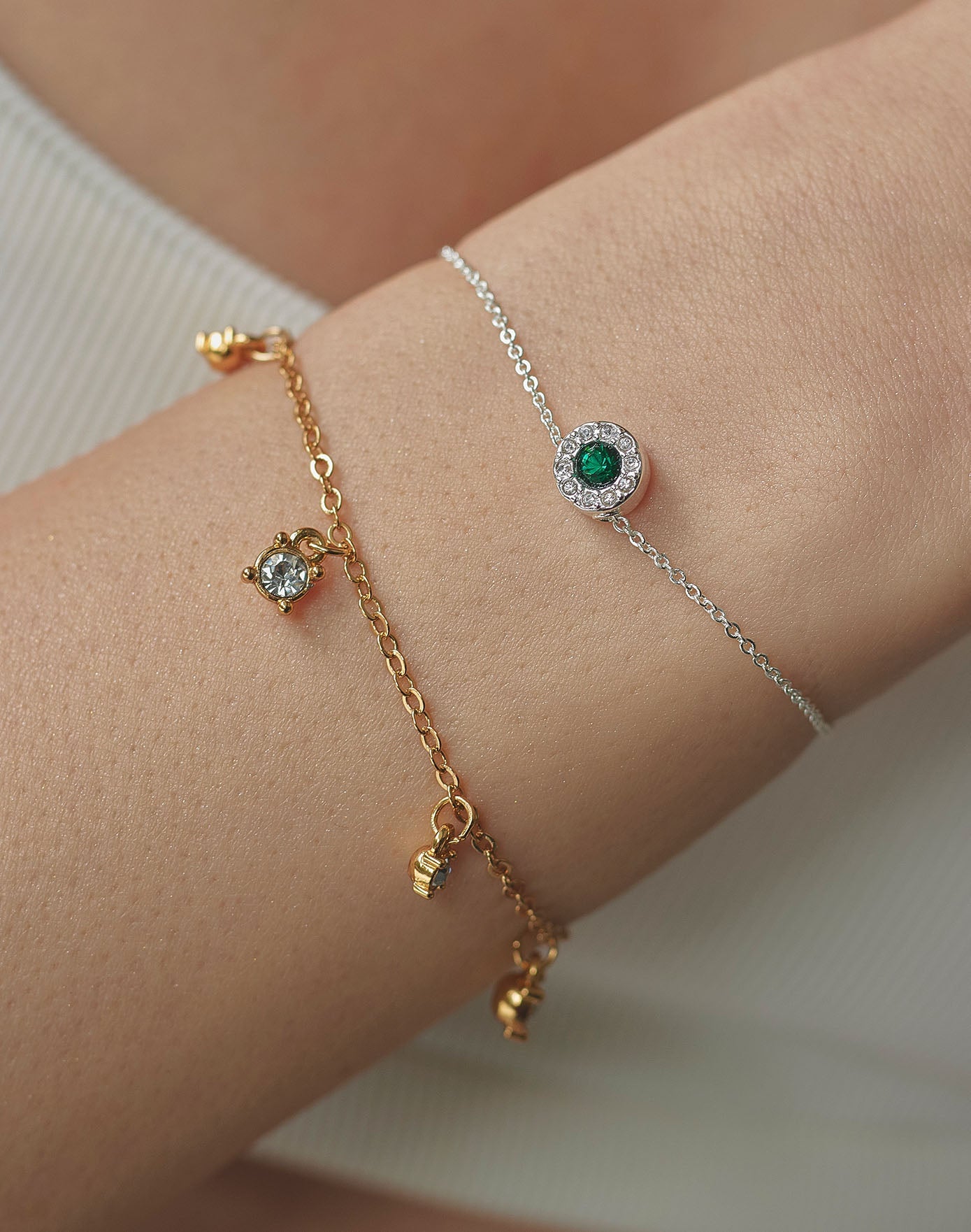 Set de 2 Pulseras Emerald