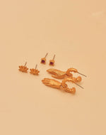 Lotus 3-piece Earrings Set