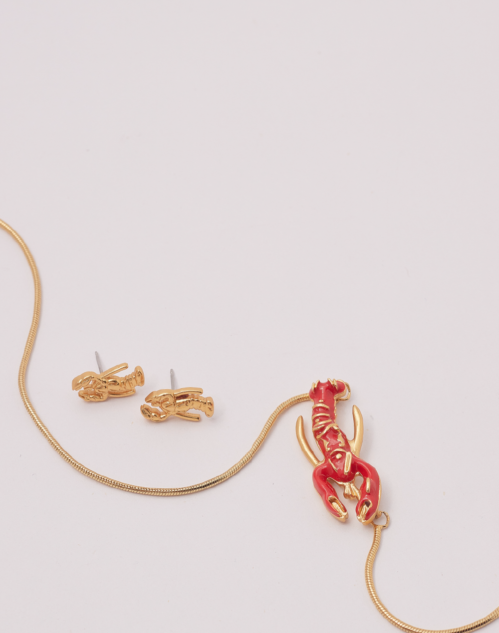 Set de Collar + Aretes Langosta