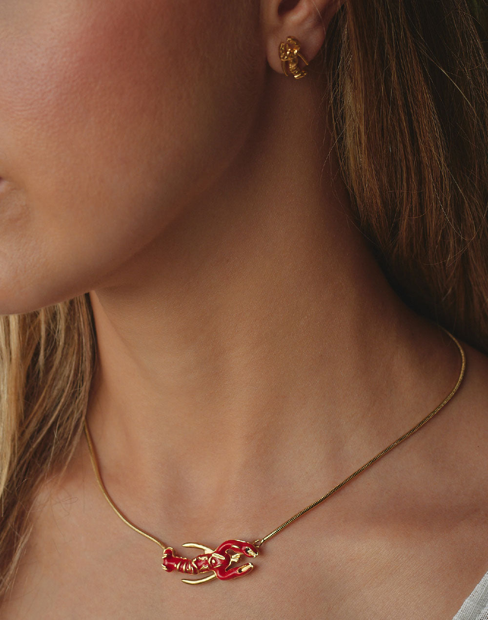 Set de Collar + Aretes Langosta