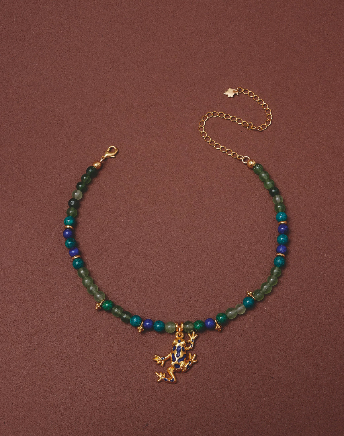 Jungle Frog Necklace & Earrings Set