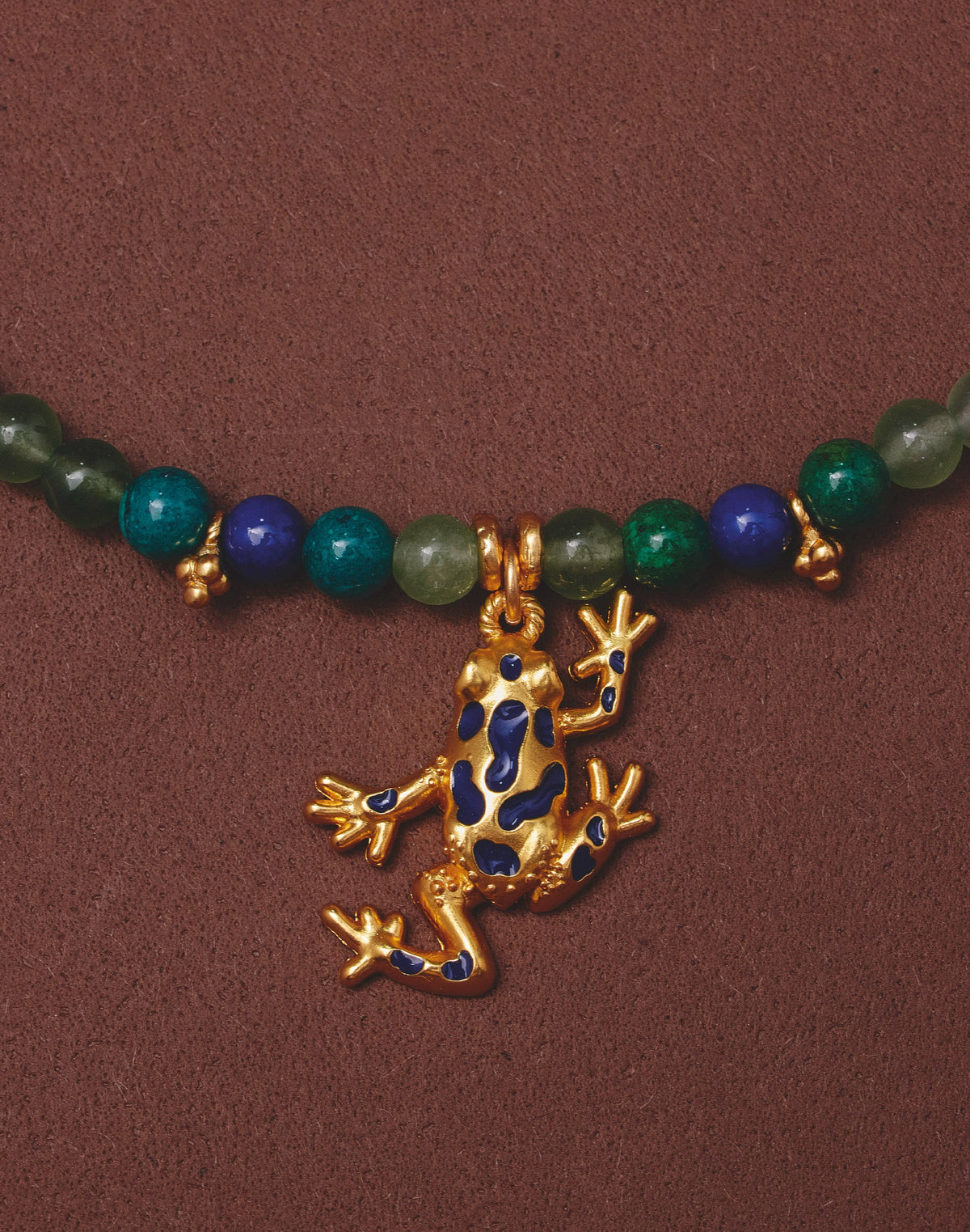 Jungle Frog Necklace & Earrings Set