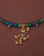 Jungle Frog Necklace & Earrings Set