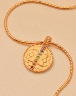 Seven Chakras Necklace & Earrings Set