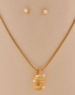 Set de Collar y Aretes Panal